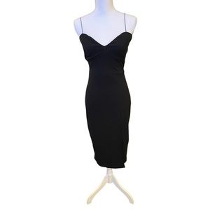 Black Dress Spaghetti Straps Revamped Size M New